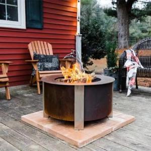 China 304 Stainless Steel Smokeless Fire Pit Outdoor 18 Inch Bonfire factory