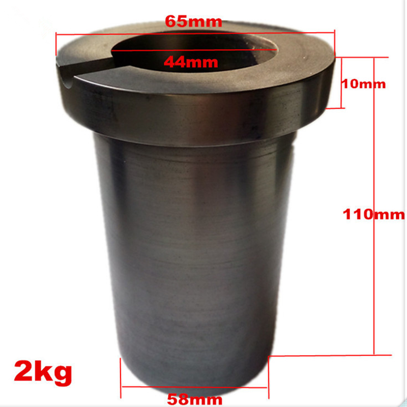 High Purity Pyrolytic Carbon Crucible for Induction Furnace Refractory 3kg 4kg 5kg