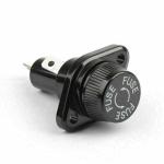 R3-18 Panel Mount Chassis Fuse Holder for 10x38mm Glass Fuses 30A 600V Arrival