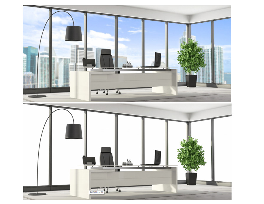 ON/OFF Intelligent Smart Glass with Liquid Crystal Privacy Glass