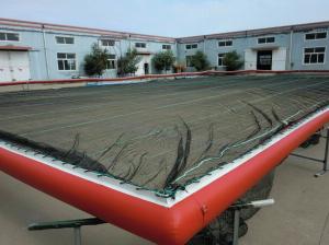China HDPE Mesh Boom Inflatable Air Mat Color Optional For Swimming Pool / Sea factory