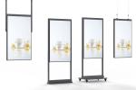 32 inch Shop Window Screen Full Color 2500nits Wall Mounted Digital Advertising