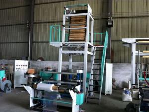 China Single Layer Plastic Film Blowing Machine / High Speed Film Blowing Machine factory