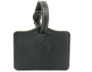 China Promotional Suitcase Name Tags , Custom PU Leather Business Card Luggage Tag factory