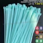 Heat Stabilized Plastic Cable Tie Strap Nylon 66 100mm x 2.5 (18 LBS), 130°C