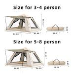 Automatic 4 Person Camping Outdoor Tents 210D Oxford Fabric Tent