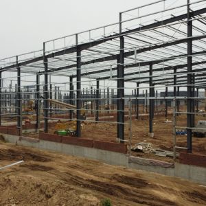 Prefab Steel Structure Warehouse with H-Section Beams and PPGI Cladding