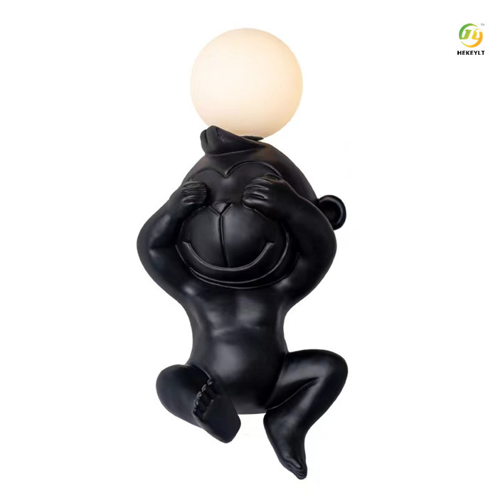 G4 Bedroom Modern Wall Lamp Bear Monkey Cartoon Decorative