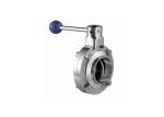 Wafer And Lug Butterfly Stainless Steel Sanitary Valves Corrosion Resistance