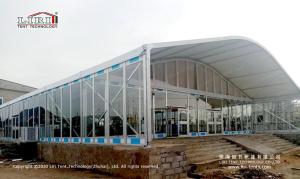 China TFS Curve Marquee Dome Shape Outdoor Exhibition Tents For Wedding / Restaurant / Church factory