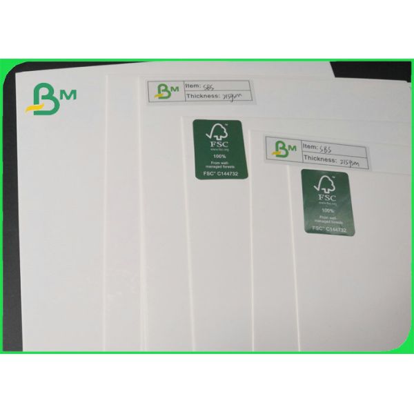 100% Virgin Pulp C1S White C1S 1 Side Coated & Glossy SBS Board 700 * 1000mm 