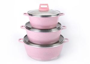 China 34cm Metallic Painting FDA 5.0mm Non Stick Soup Pot factory