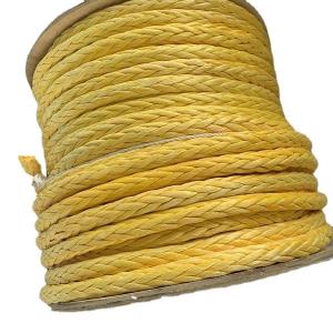China Ultra High Molecular Synthetic Fiber UHMWPE Polyethylene Floating Marine Towing Rope 44mm*220m factory