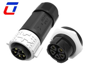 China 600V IP67 Waterproof Power Cable Connector M25 5 Pin Circular Connector factory