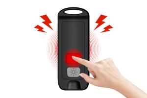 China Emergency Women Defense Emergency Saftey Self Anti Wolf Attack Safety Panic Alarm Keychain With Led Light factory
