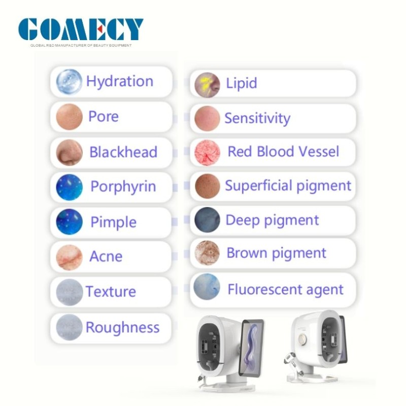 portable skin detection machine face scanner skin analyzer
