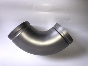 China Round Head Stainless Steel 45 Degree Elbow , Groove Lock Pipe Couplings factory