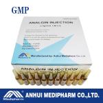 Analgin Injection 250mg/5ml 500mg/5ml, GMP medicine, BP/USP/CP Standard