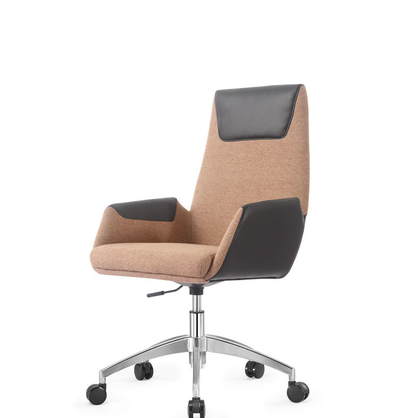 Ergonomic Genuine Leather Task Chair High Back Leather Armchair Recliner