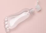 Foot Shape 30ml 60ml Plastic Keychain Refillable Bottle With Flip Cap