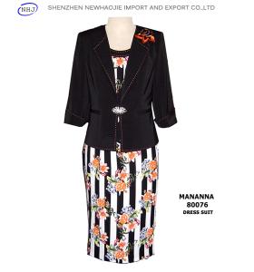 China Elegant formal suits for plus size women 80076 factory