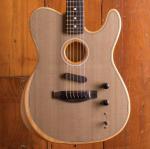 Custom Acoustasonic Tele Sonic Natural Electric Guitar Polyester Satin Matte