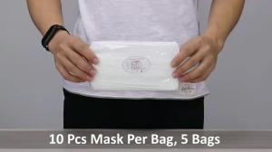 China S&amp;J 3 ply Disposable Surgical Face Mask Respirator ASTM F2100 Type2iir Mascarillas White Color Medical Mask factory