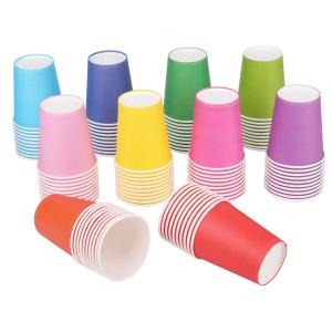 China 7.5oz 221.8ml Purple Wedding Napkin Recyclable Disposable Coffee Cups With Lids factory
