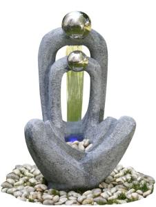 China Stainless Steel Material Cast Stone Fountains , Decorative Water Fountain With Pump factory