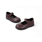Casual Girls Leather School Shoes Lace Up Round Toe Size 26-45
