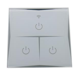 China EU Standard Intelligent Wifi Activated Light Switch , 3 Gang Wireless Switches For Home Lighting factory