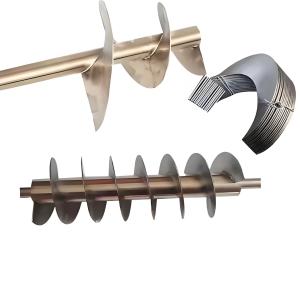 China 304 Stainless Steel Abrasion-Resistant Spiral Blade - Continuous Cold-Rolled Conveyor Component for Agricultural Machinery factory