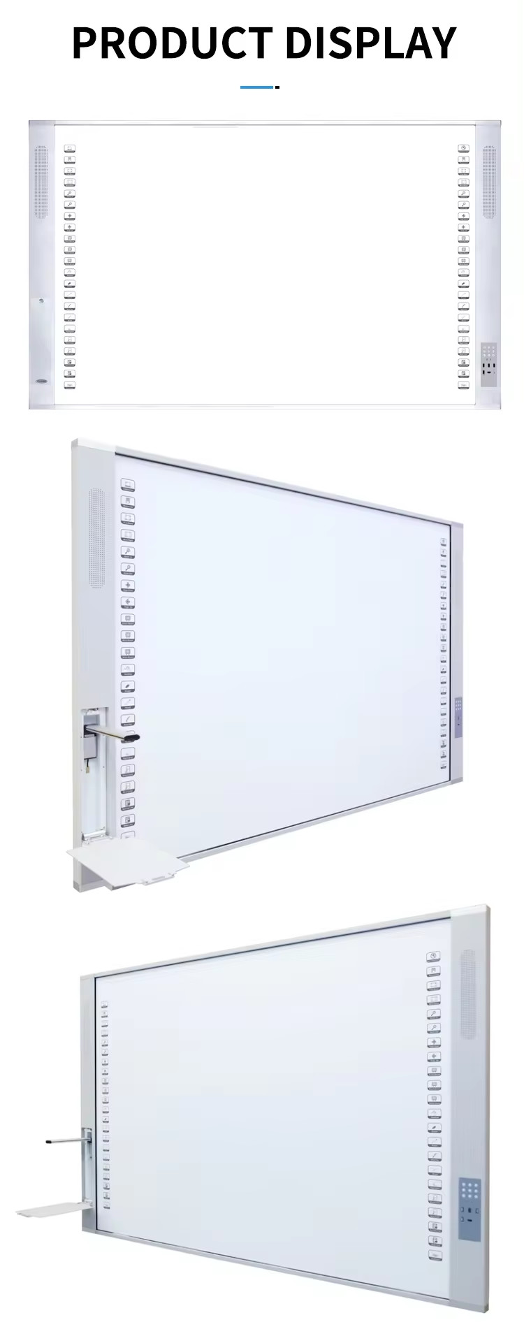 IBoard Multi-size Infrared Multi Touch Smart Board IR Interactive Electronic Whiteboard For Meeting School Teaching