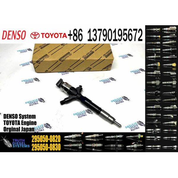 High Quality Fuel Diesel Injector 295050-0820 295050-0070 295050-082#Common Rail Diesel Fuel Injector for Toyota Hilux Hiace