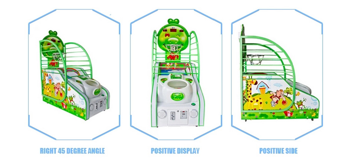 Lottery Basketball Shooting Game Machine 110V / 220V Voltage Metal Material