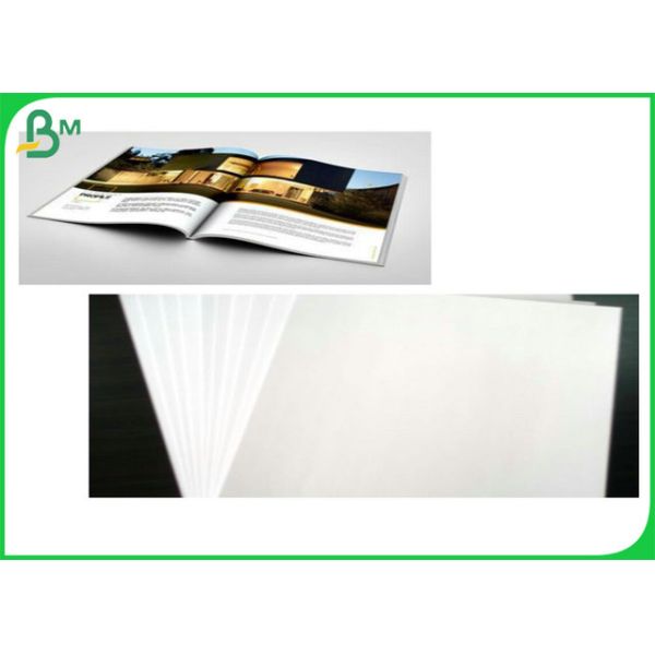 Coated And Virgin Pulp Style Glossy Art Paper High Brighteness 90g 100g 105g