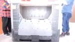 1210H1050 Large plastic pallet foldable transport collapsible box for euro sales
