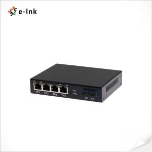 China LED Screen Fiber Ethernet Converter 1 X 10G SC Fiber Port + 4 X 10/100/1000M RJ45 Ports factory