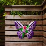 Lifelike Metal Butterfly Yard Art Recyclable Garden Statues Metal Multiple