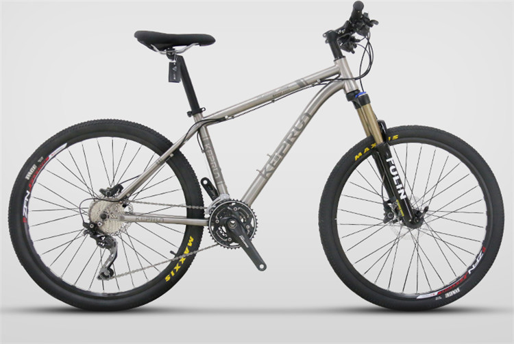 Tianjin manufacture High grade 26" Titanium alloy mountain bike OEM with Shimano 30 speed