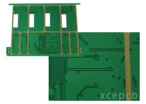 China Vias filled Rogers 4003 Multilayer PCB Boards Fabrication Half hole factory