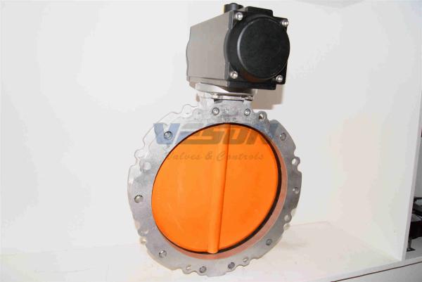 Air Operated Pneumatic Butterfly Valve For Shutting Off / Controlling /