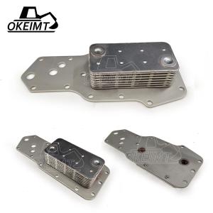China OKEIMT High Quality 3921558 Excavator Engine Oil Cooler 6BT Cummins Oil Cooler Core factory