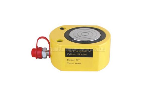 6~16mm Stroke Low Height Flat Hydraulic Cylinder 5~50Ton Capacity Single Acting