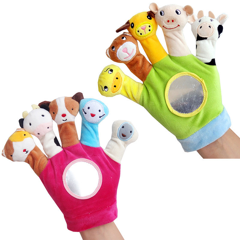 20cm Short Plush Parent Child Interactive Glove Toy