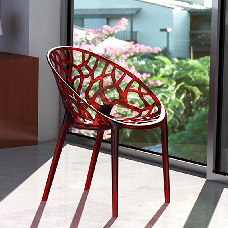 Fancy Design Restaurant Colorful Polypropylene Plastic Dining Room Chairs with Mail Packing