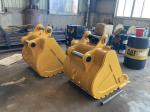 CE Wear Resistant Rock Excavator Buckets , HYUNDAI Excavator Standard Bucket