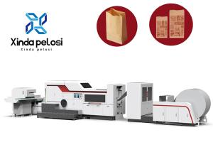 China 380V 50Hz Automatic Kraft Food Paper Bag Production Machine With Flat Handle factory
