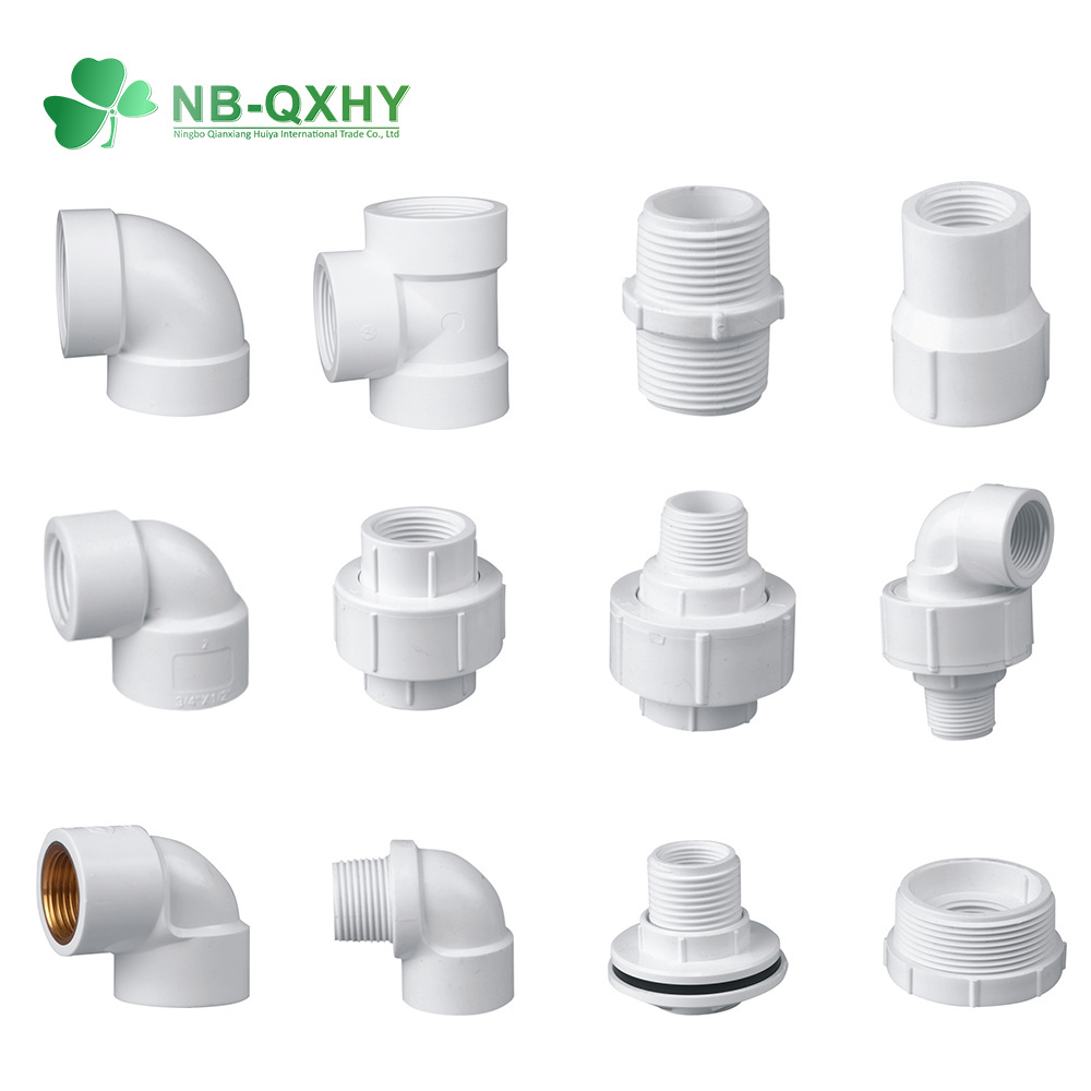 1/2 Inch to 4 Inch ASTM Sch40 Sch80 PVC Pipe Fitting Union Plastic Union Socket Union Thread Union