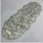 Black Soft Sheepskin Stool Pad Faux Fur For Seat Home Decoration
